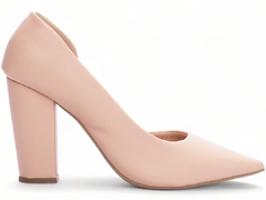 Scarpin Aberto do Lado Salto 8,5cm | Glamour Inovador em Rose - loja online