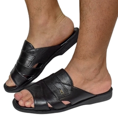 Sandalia Chinelo Masculina Preto Homem Estilo - comprar online