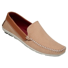 Mocassim em Camurca Camel Qualidade Conforto e Elegancia