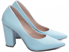 Scarpin Tradicional Salto 9cm | Elegancia e Glamour em Azul - Calçadospravc | Comprar Calçados Femininos Online | Comprar Scarpins