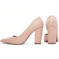 Scarpin Aberto do Lado Salto 8.5cm Glamour Inovador em Rose - comprar online