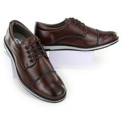 Sapato Masculino Cafe Elegancia e Conforto em Todas Ocasioes - comprar online