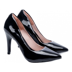 Scarpin Classico Luxo e Glamour Salto 10cm Fino em Cone Preto - Calçadospravc | Comprar Calçados Femininos Online | Comprar Scarpins