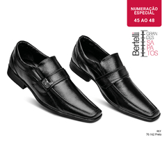 Sapato Social | Para Grandes Homens | 45 a 48 | Preto 70162 na internet