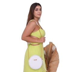 Bolsa Feminina Redonda Pequena Branco - comprar online