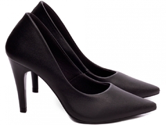 Scarpin Salto 10cm Fino Cone | Lindo Fechado Atras | Preto - Calçadospravc | Comprar Calçados Femininos Online | Comprar Scarpins