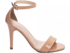 Sandalia Salto 9,5cm | Elegancia e Conforto em Verniz | Rose