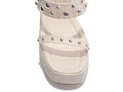 Imagem do Tamanco Anabela Feminino: Charme em Napa Off White | 11cm de Altura