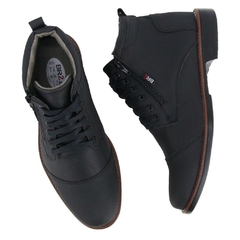 Coturno Masculino Preto Estilo e Conforto em Todas Ocasioes - comprar online