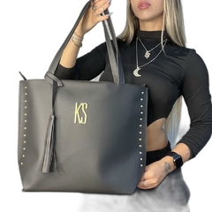 Imagem do Kit London 4 em 1 Bolsa Sacola Bolsa Saco Mochila e Porta Documentos Preto