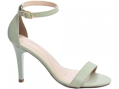 Sandalia Salto 9,5cm | Charme de Verde & Fivela Dourada