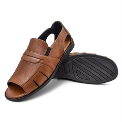 Sandalia Masculina Conhaque - comprar online