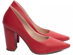 Scarpin Tradicional Salto 9cm | Elegancia e Glamour em Vermelho - Calçadospravc | Comprar Calçados Femininos Online | Comprar Scarpins