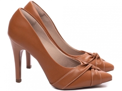 Sapato Scarpin Feminino Bico Fino Salto 10cm Caramelo - Calçadospravc | Comprar Calçados Femininos Online | Comprar Scarpins
