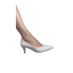 Scarpin Tradicional Luxo Salto 6cm Fino Off White - comprar online