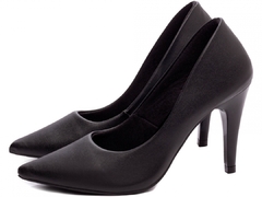 Scarpin Salto 10cm Fino Cone | Lindo Fechado Atras | Preto na internet