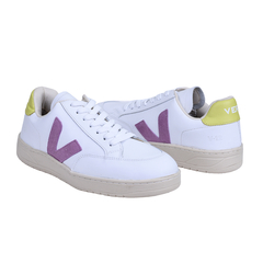 Tenis V-12 em Couro V Lilas | 34 a 39 | Branco / Lima na internet