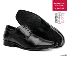 Sapato Social | Para Grandes Homens | 45 a 48 | Preto 70018