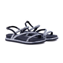 Sandalia Feminina YES | Vc + Linda em Preto Nero Crystal - comprar online