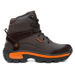 Bota Shelga em Couro | Conforme Extremo | 36 a 45 | Cafe 1004