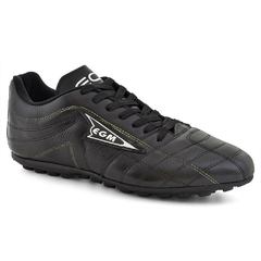 Chuteira Masculina Soccer Society Preta e Verde - comprar online