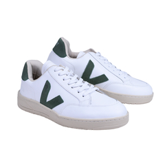 Tenis V-12 em Couro V Verde | 34 a 43 | Branco / Verde - comprar online