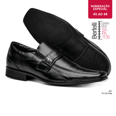 Sapato Social | Para Grandes Homens | 45 a 48 | Preto 70162