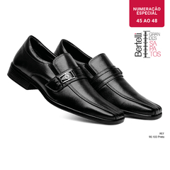 Sapato Social | Para Grandes Homens | 45 a 48 | Preto 90103 - comprar online