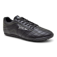 Chuteira Masculina Soccer Big Society Preta e Verde Limão - comprar online