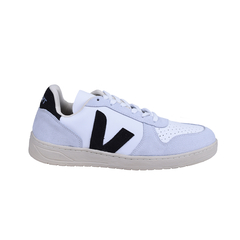 Tenis V-10 em Couro V Preto | 34 a 43 | Branco / Gelo