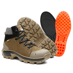 Bota Shelga em Couro | Conforme Extremo | 36 a 45 | Bege 1002 - Calçadospravc | Comprar Calçados Femininos Online | Comprar Scarpins