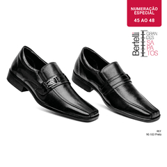 Sapato Social | Para Grandes Homens | 45 a 48 | Preto 90103 na internet