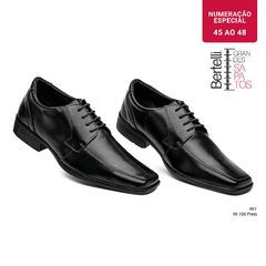 Sapato Social | Para Grandes Homens | 45 a 48 | Preto 90100 na internet