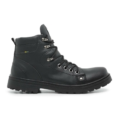 Bota Cuturno Masculino de Couro Lançamento | 37 a 44 | Preto