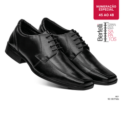 Sapato Social | Para Grandes Homens | 45 a 48 | Preto 90100 - comprar online