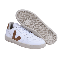 Tenis V-10 em Couro V Camel | 34 a 43 | Branco / Camel na internet