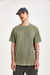 Camiseta Masculina Oversized Estonada Vervex 10+ Verde e Chumbo