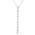 Colar Semijoia Gravatinha com Pontos de Luz Zircônia Cristal Folheado em Ródio Branco na internet