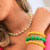 Kit Três Pulseiras Verde e Amarela