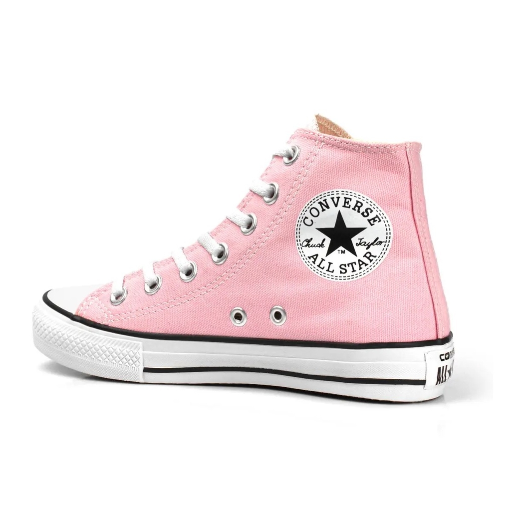 All Star Plataforma Cano Alto Branco - Pink Wave Store