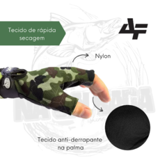 Luva de pesca meio dedo (camuflada) YL015 - ALBATROZ FISHING - comprar online