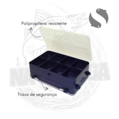 Estojo Organizador para pesca Triplo 14X9cm Azul HI - comprar online