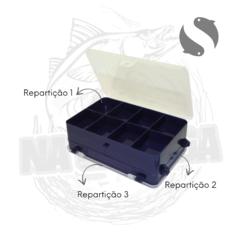 Estojo Organizador para pesca Triplo 14X9cm Azul HI na internet