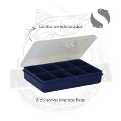 Estojo para pesca organizador com 8 divisórias (azul) - Summer na internet