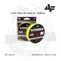 Linha Vision X4 Albatroz - Amarela - NA GALHADA FISHING