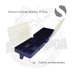 Estojo Organizador para pesca Triplo 14X9cm Azul HI - NA GALHADA FISHING