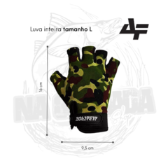 Luva de pesca meio dedo (camuflada) YL015 - ALBATROZ FISHING - loja online