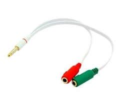 ADAPTADOR P2 PARA FONE E MICROFONE - 20CM