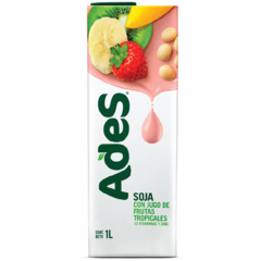 Ades Soja y Frutas Tropicales 1lt