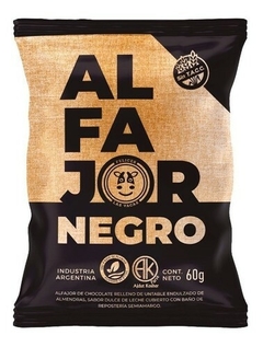 Alfajor Negro Felices Las Vacas Vegano SIN TACC x 60 g.